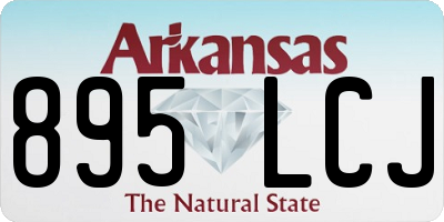 AR license plate 895LCJ