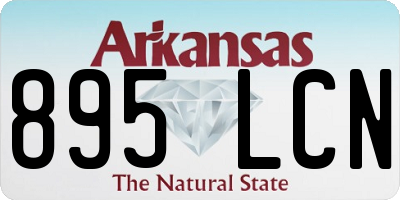 AR license plate 895LCN