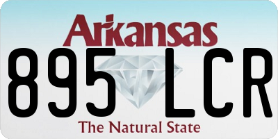 AR license plate 895LCR