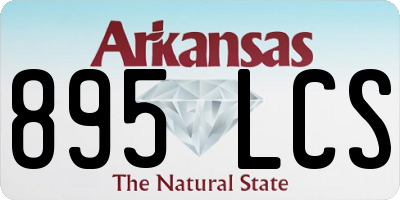AR license plate 895LCS