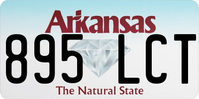 AR license plate 895LCT