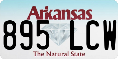 AR license plate 895LCW