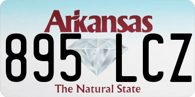 AR license plate 895LCZ