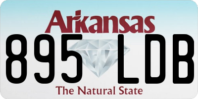 AR license plate 895LDB