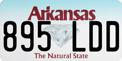 AR license plate 895LDD