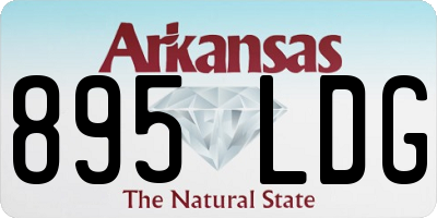 AR license plate 895LDG