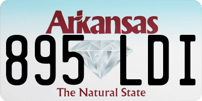 AR license plate 895LDI