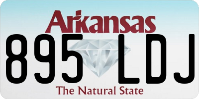AR license plate 895LDJ