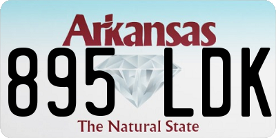 AR license plate 895LDK