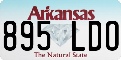 AR license plate 895LDO