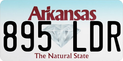 AR license plate 895LDR