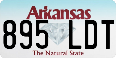 AR license plate 895LDT