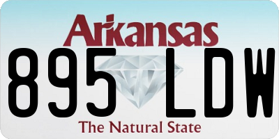 AR license plate 895LDW