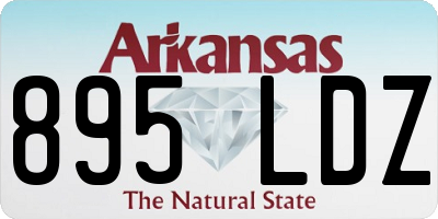 AR license plate 895LDZ
