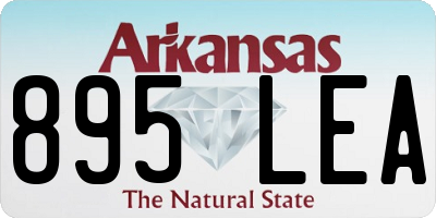 AR license plate 895LEA