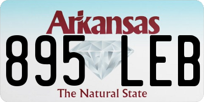 AR license plate 895LEB