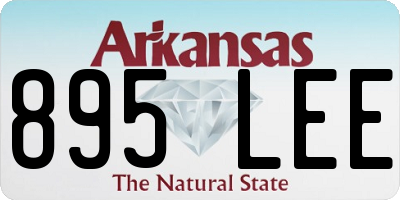 AR license plate 895LEE
