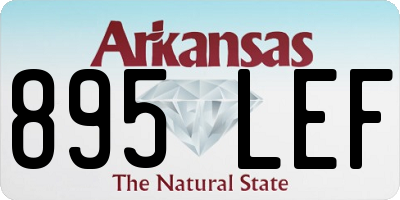 AR license plate 895LEF