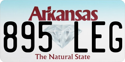 AR license plate 895LEG