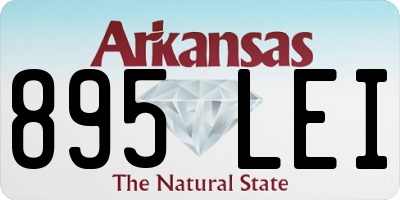 AR license plate 895LEI