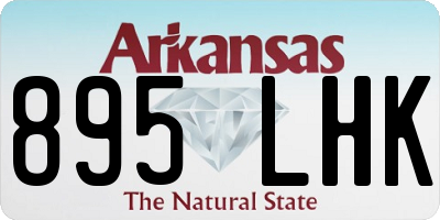 AR license plate 895LHK