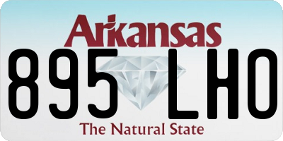 AR license plate 895LHO