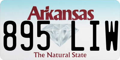 AR license plate 895LIW