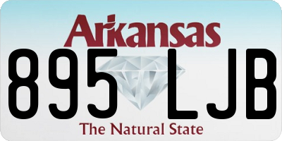 AR license plate 895LJB