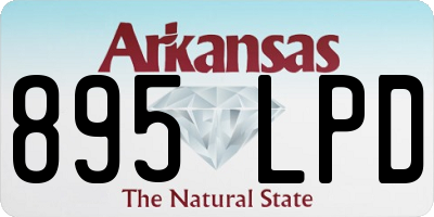 AR license plate 895LPD