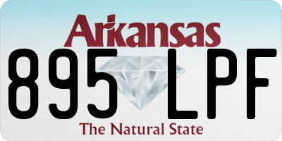 AR license plate 895LPF