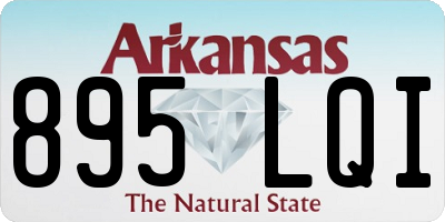 AR license plate 895LQI