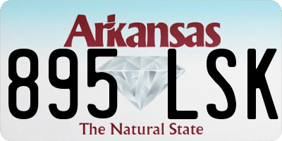 AR license plate 895LSK