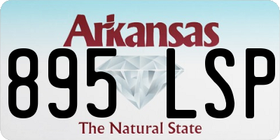 AR license plate 895LSP