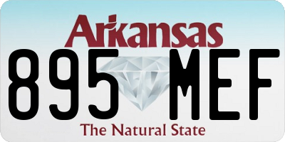 AR license plate 895MEF