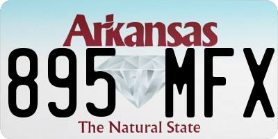 AR license plate 895MFX