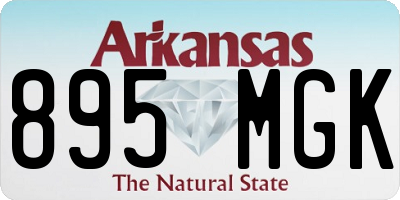 AR license plate 895MGK