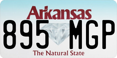 AR license plate 895MGP