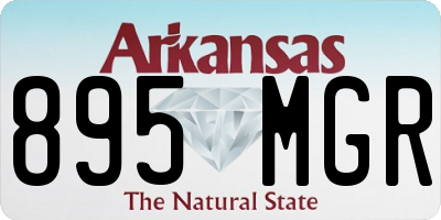 AR license plate 895MGR