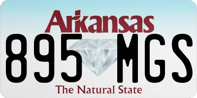 AR license plate 895MGS