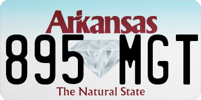 AR license plate 895MGT