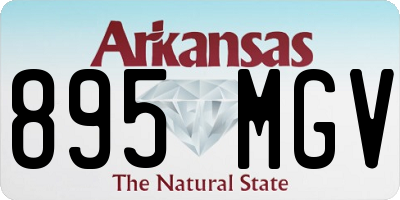 AR license plate 895MGV