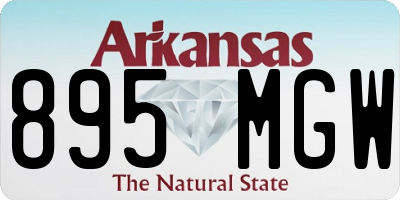 AR license plate 895MGW