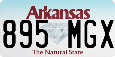 AR license plate 895MGX