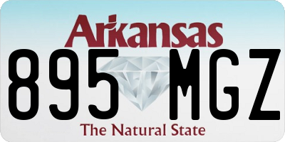 AR license plate 895MGZ