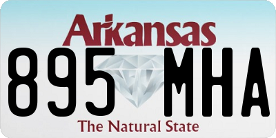 AR license plate 895MHA