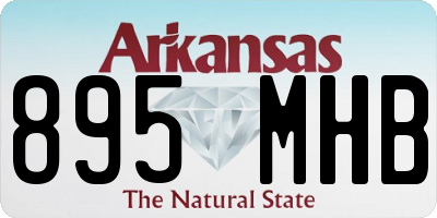 AR license plate 895MHB