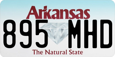 AR license plate 895MHD