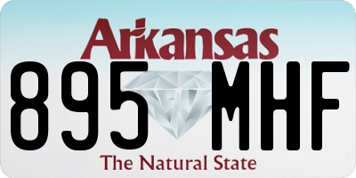 AR license plate 895MHF