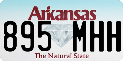 AR license plate 895MHH