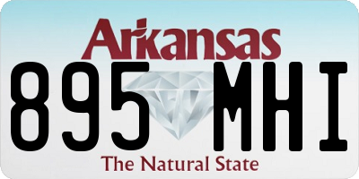 AR license plate 895MHI